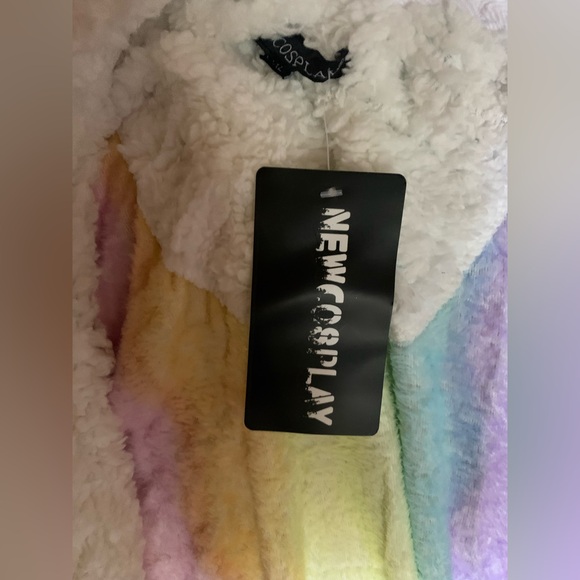 Unicorn Girls Fleece Hooded Robe - Picture 7 of 8